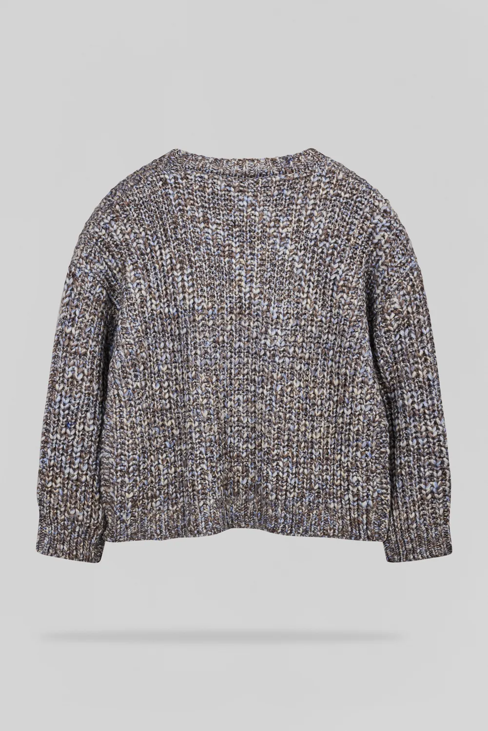 Teddy Smith P-Chloe maglione donna marrone chiné oversize