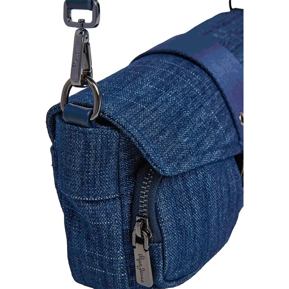 Pepe Jeans Giselda borsa tracolla donna viola multi tasche