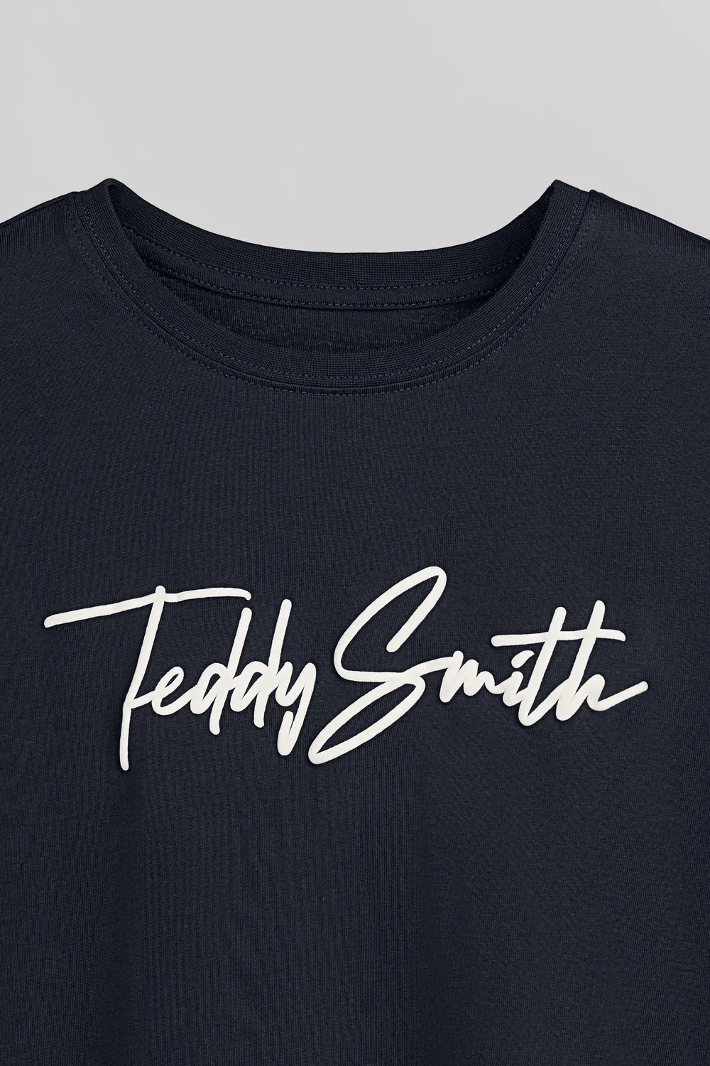 Teddy Smith T-Evan ML JR t-shirt maniche lunghe navy cotone