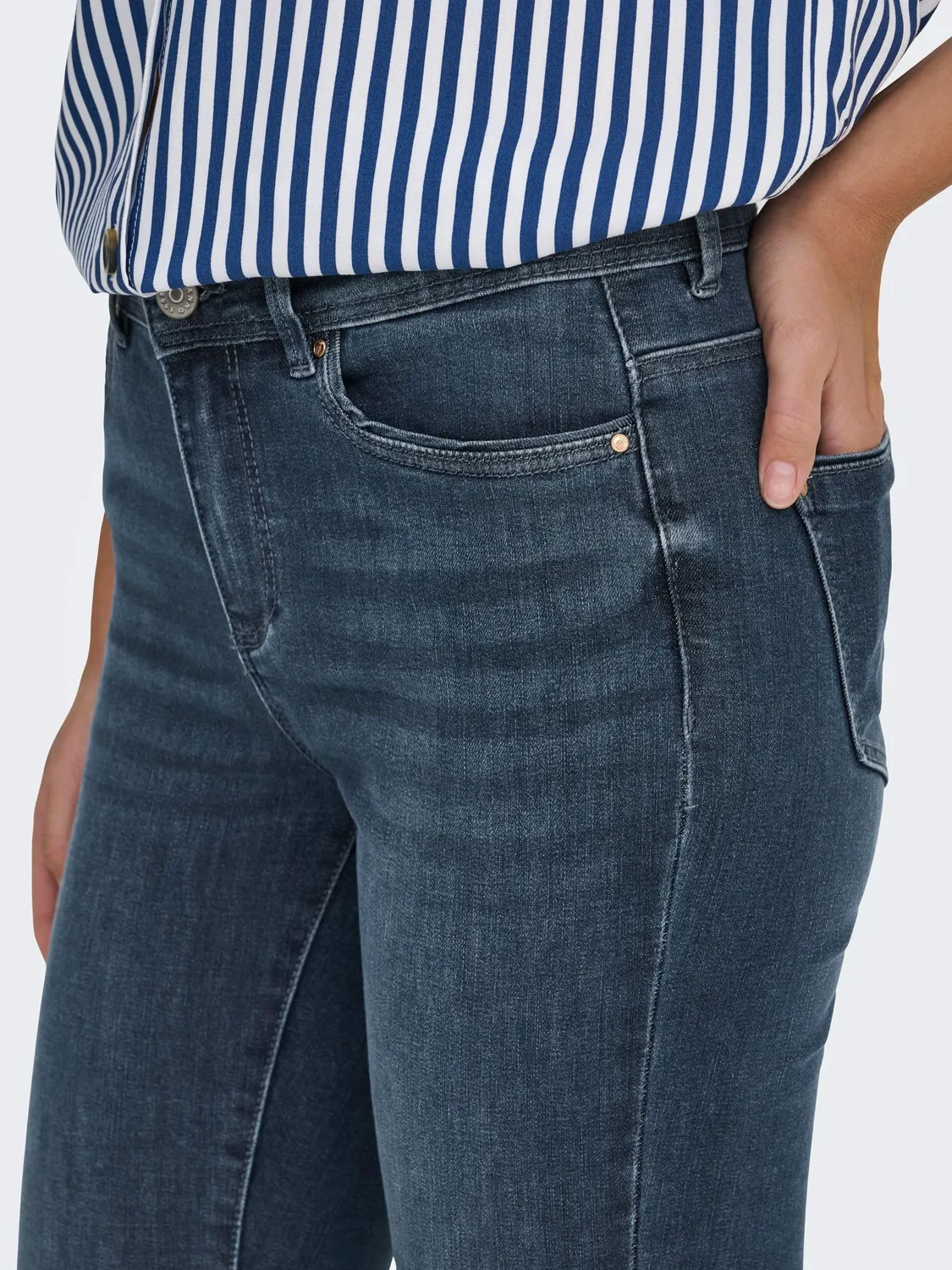 ONLY Bj777 pantaloni donna XL/32L blue black denim