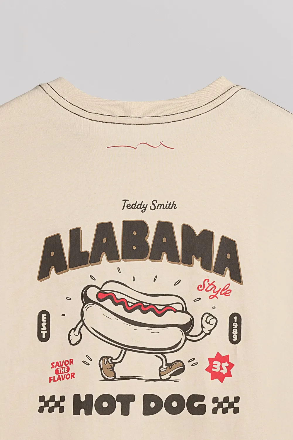 Teddy Smith T-Shade T-shirt Bambino Beige Chiaro Cotone