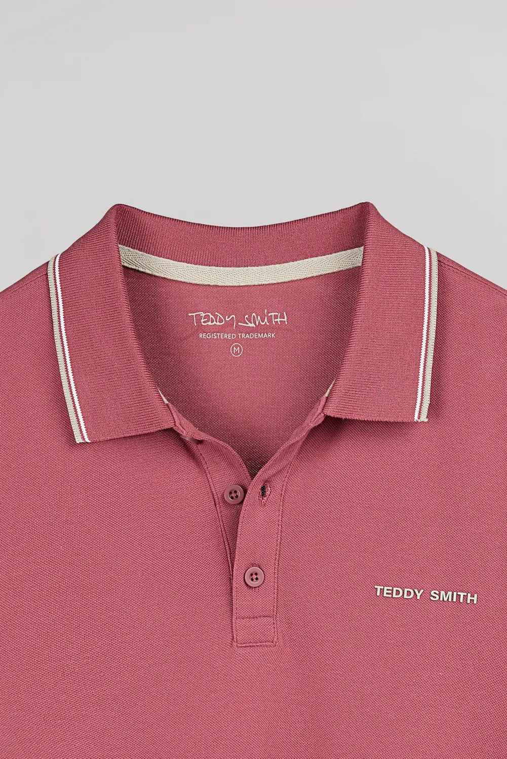 Teddy Smith Pasian 2 MC polo lampone scuro piqué