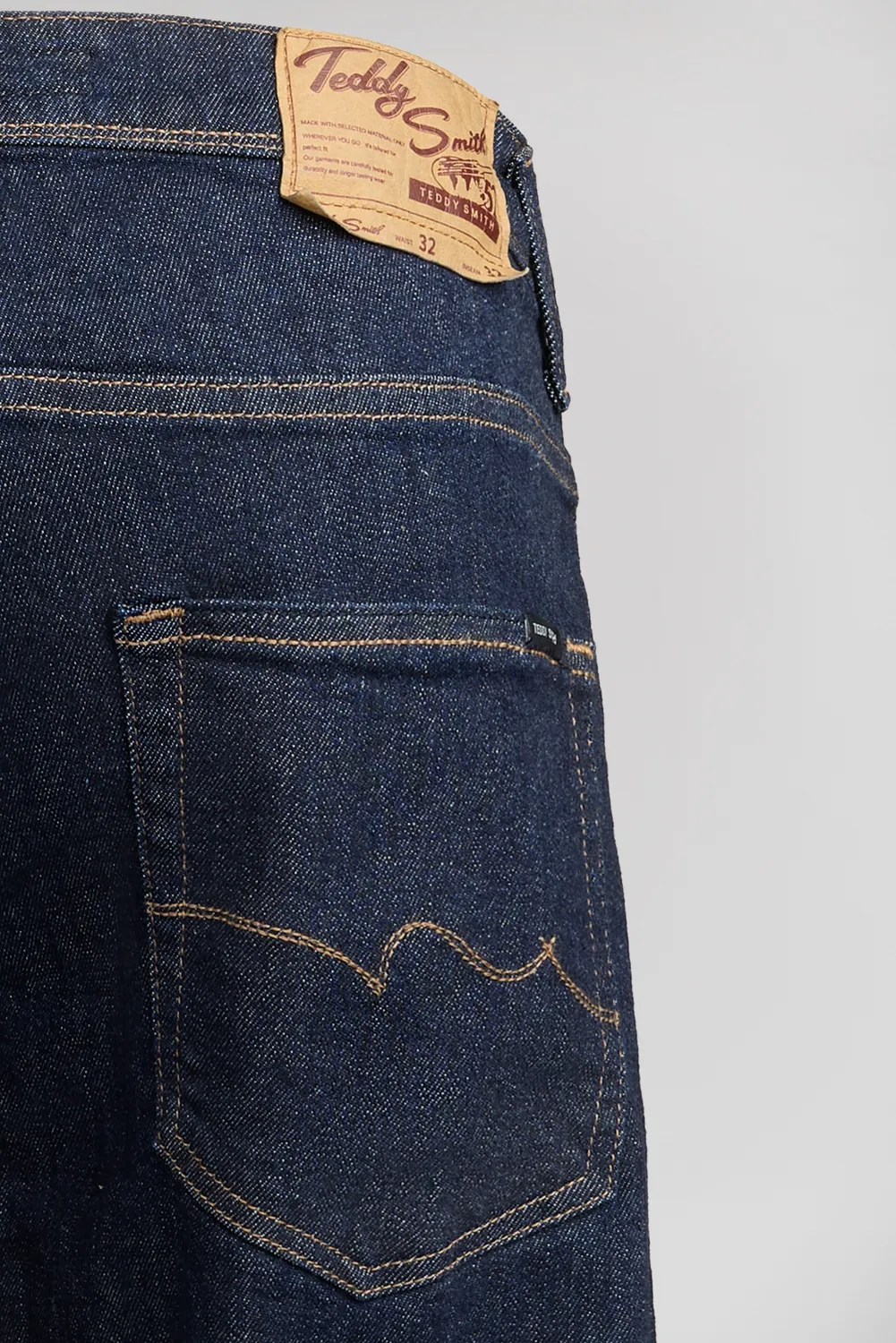 Teddy Smith Reg L32 Jeans Dritto Uomo Dark Blue Denim