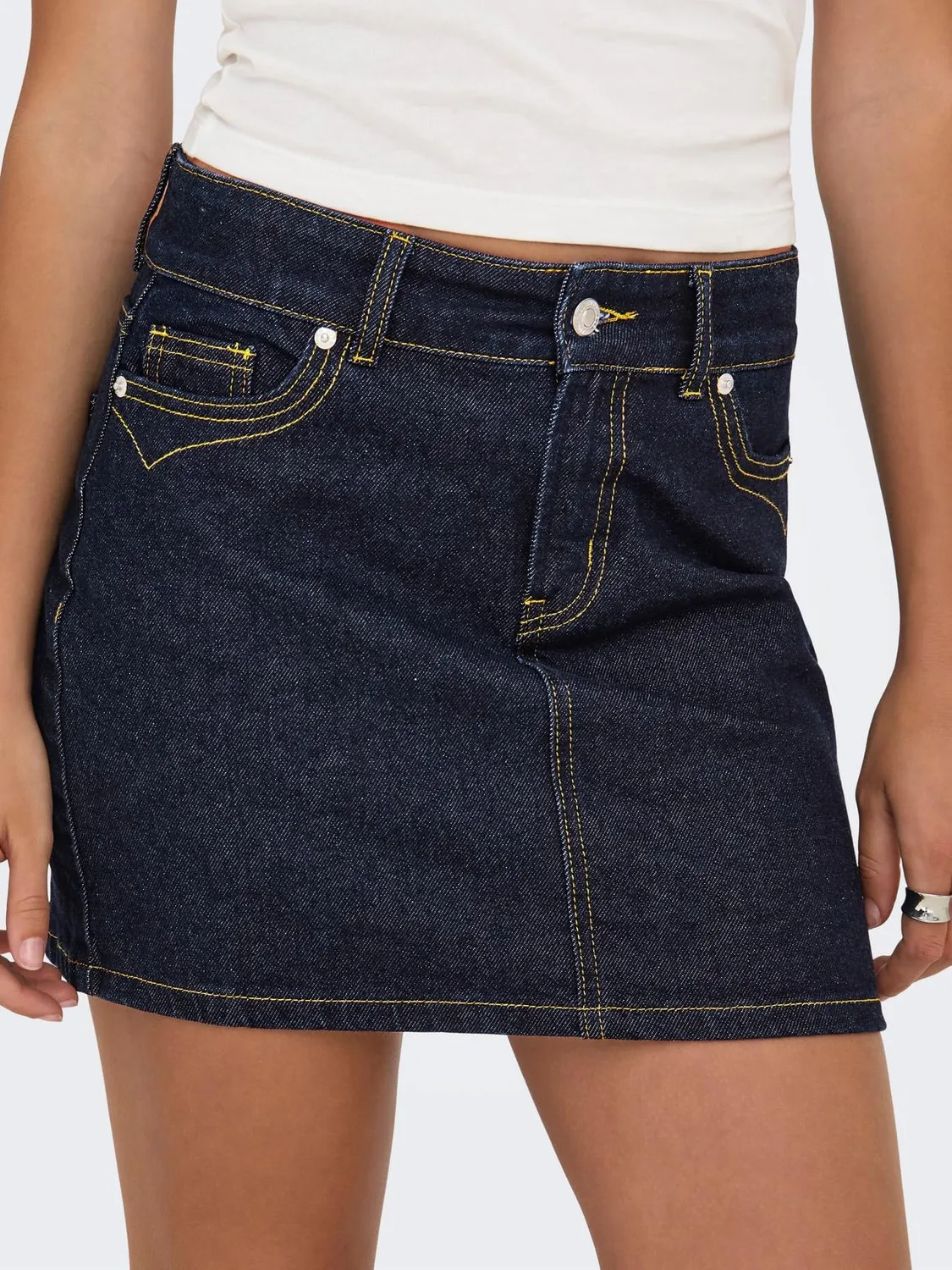 ONLY Onljuicy Minigonna Jeans Blu Scuro XS denim