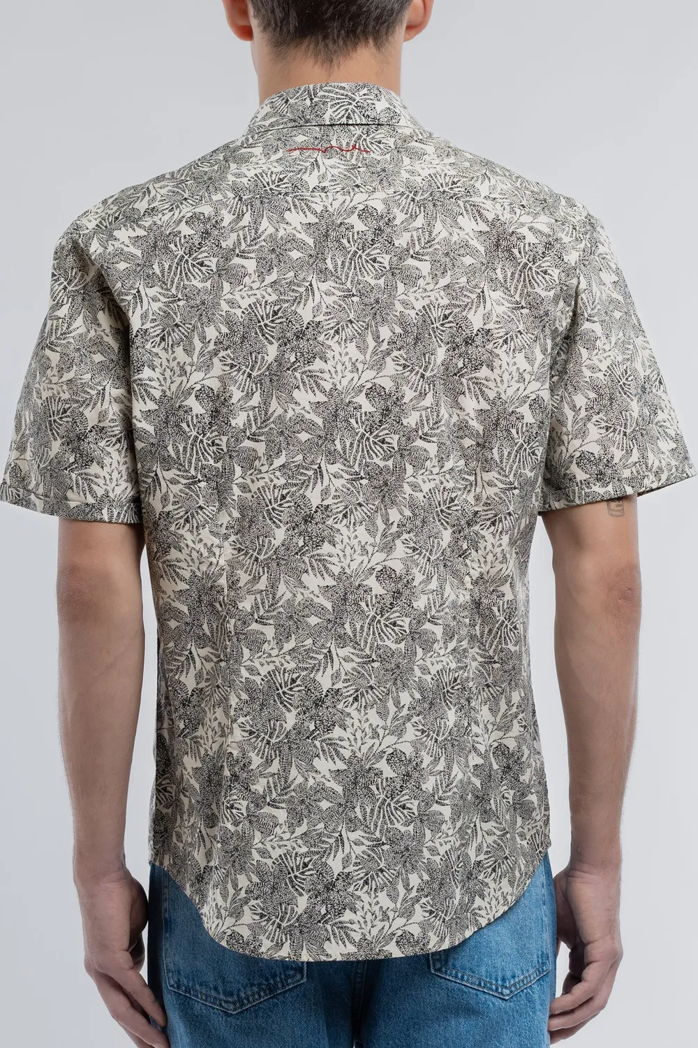 Teddy Smith Cut 2 MC camicia uomo slim gregge floreale
