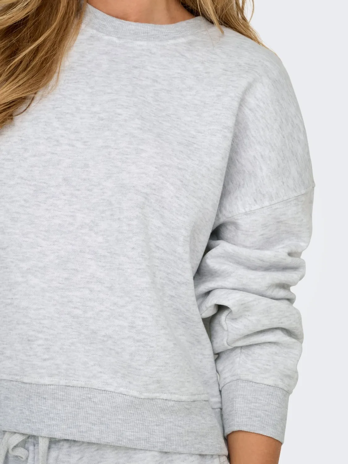 ONLY Onlbest felpa donna XS grigio melange