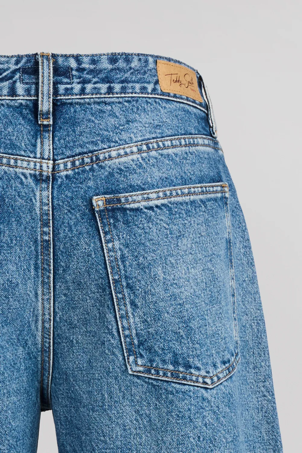 Teddy Smith Bea jeans barrel indigo donna