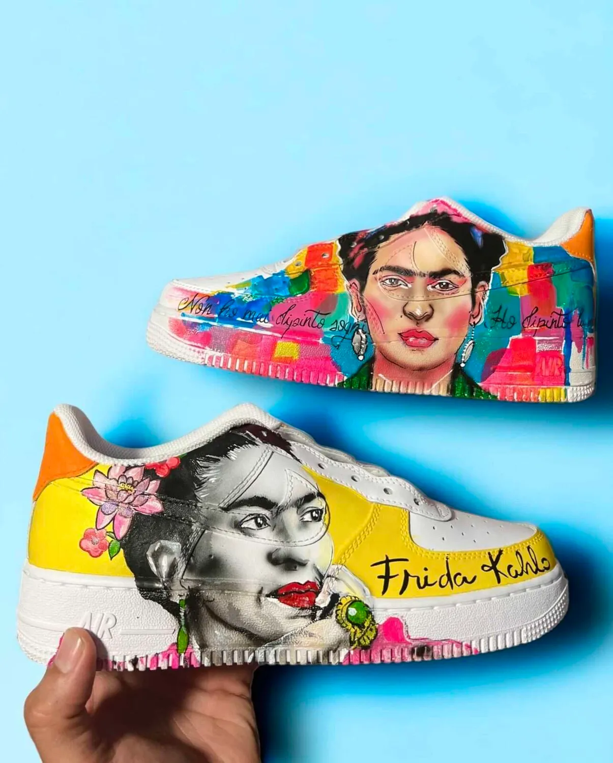 Nike Air Force 1 sneakers personalizzate Frida Kahlo