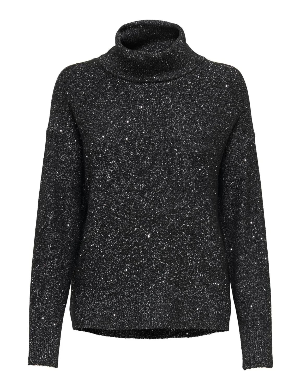 ONLY Onlarizona LS Sequins Rollneck Maglione Dolcevita L paillettes