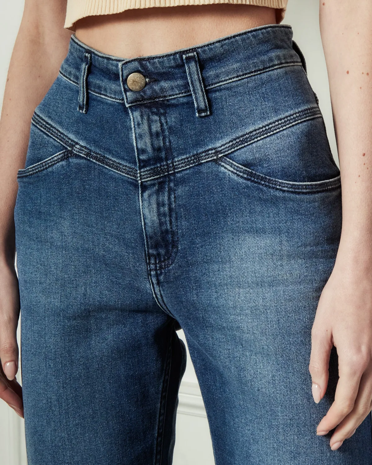 acquaverde Frida jeans dritti vintage 7/8
