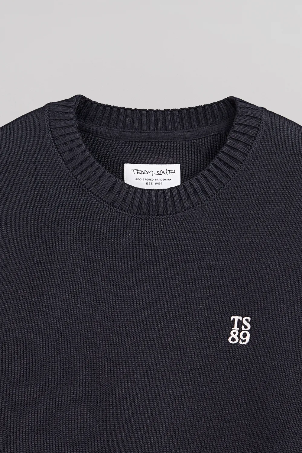 Teddy Smith P-Jimmy maglione cotone total navy uomo