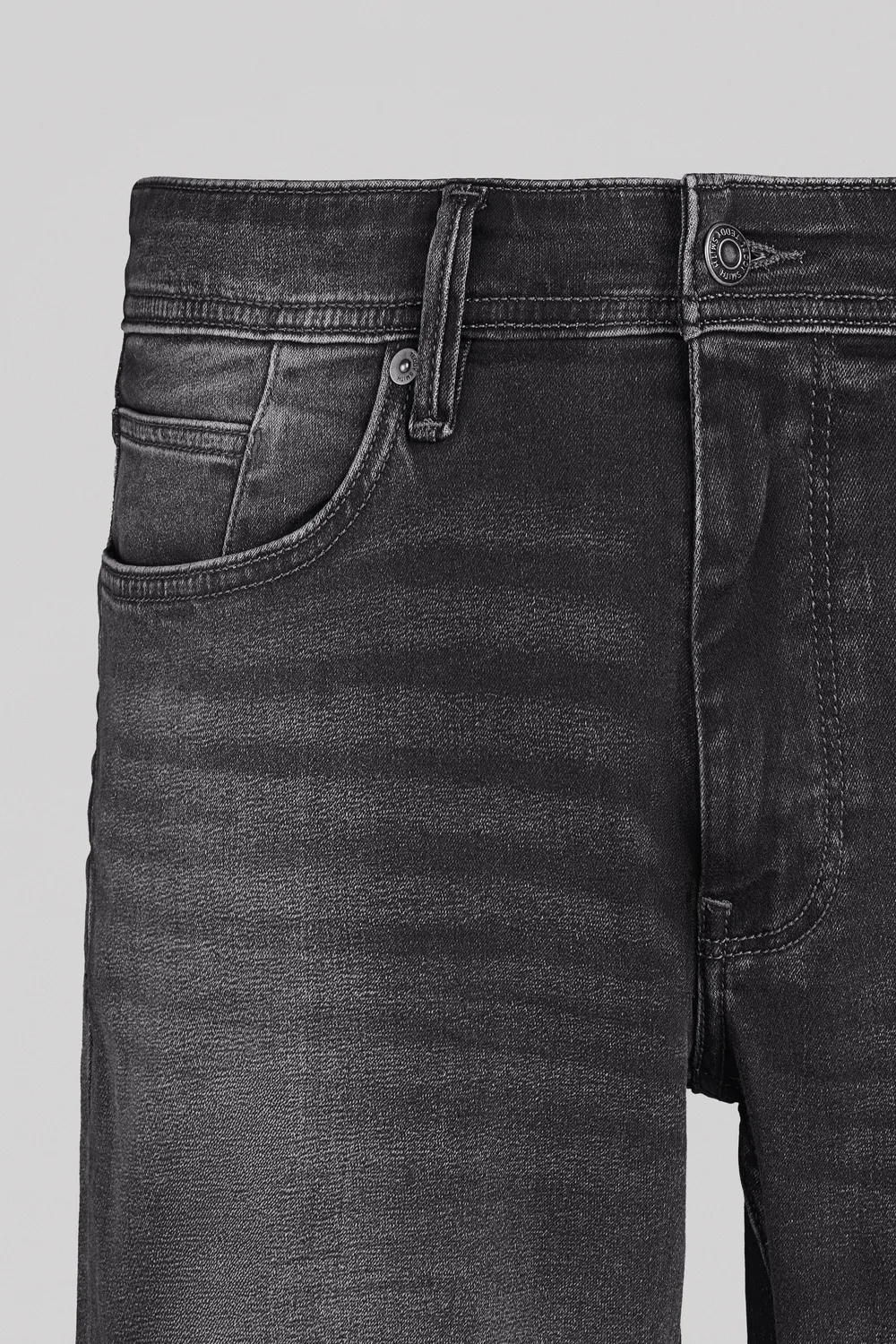 Teddy Smith Scotty 3 Bermuda Denim Deep Grey Sweat Denim