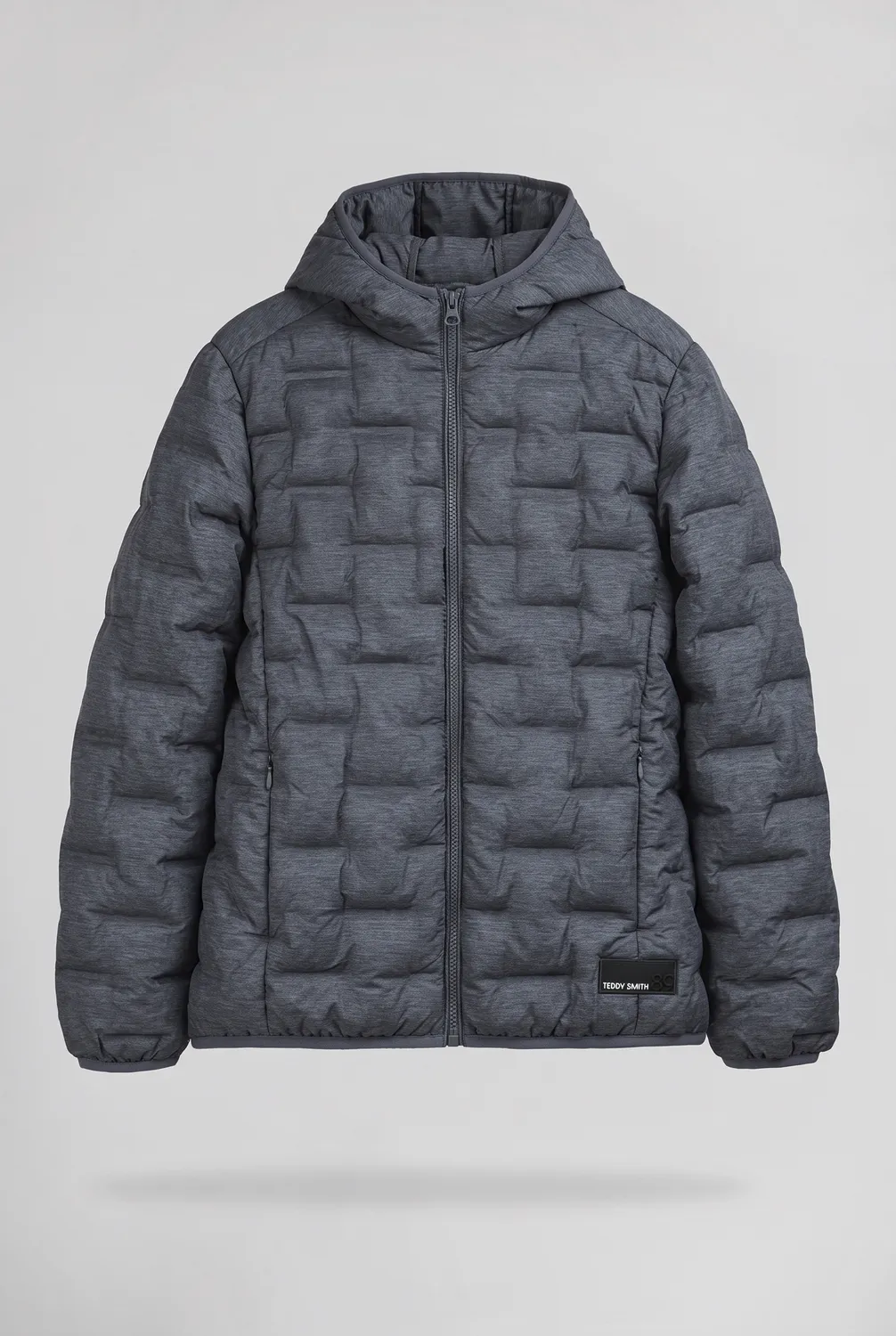 Teddy Smith Blighter JR piumino ragazzo black leggero cappuccio